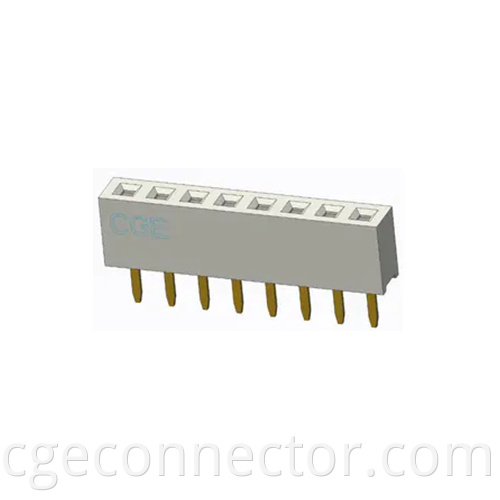 DIP Vertical type Single row straight plug Connector